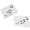 Azeeda 2 x 45mm 'Trumpet' Erasers/Rubbers (ER00008650) view 1