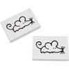 Azeeda 2 x 45mm 'Cute Mouse' Erasers/Rubbers (ER00017005) view 1