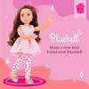 Glitter Girls  14-Inch Fashion Doll  Brown Hair & Blue Eyes  Pink Dress, Glittery Shoes & Hairbow  Dolls for Girls 3+ Years  Bluebell view 2