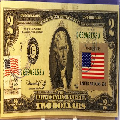 $2 Collectible Uncirculated Banknote
