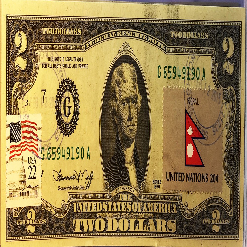 $2 Collectible Uncirculated Banknote