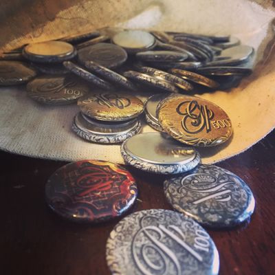 500 Coins for RPG Table top gaming DnD