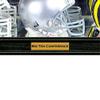 Triple Mini Helmet Display Case with Engraving view 2