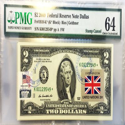 $2 Collectible Uncirculated Banknote