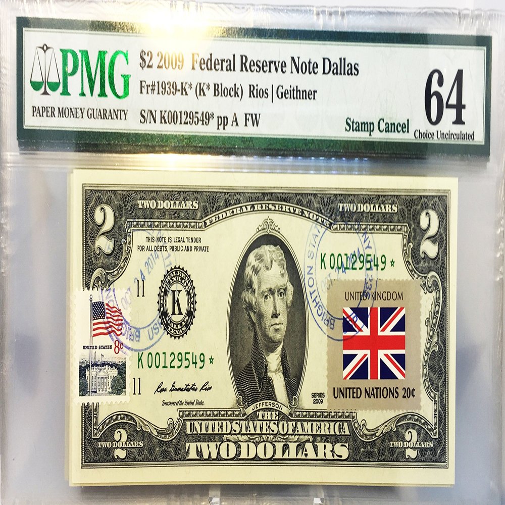 $2 Collectible Uncirculated Banknote