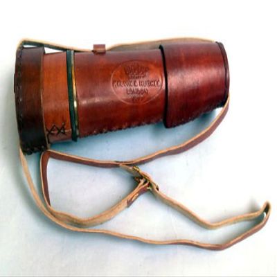 Shaheera Nautical Antique Spyglass Brass Nautical Telescope Kelvin & Hughes Marin Collection