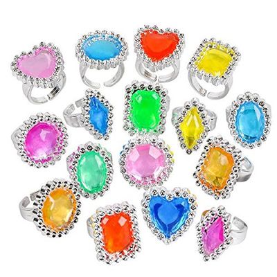 DollarItemDirect Plastic Jewel Ring, Case of 50
