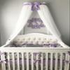 Bed canopy cornice CrOwN FrEe White Sheer drapery teester coronet Nursery Crib custom design So Zoey Boutique SALE view 2