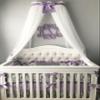 Bed canopy cornice CrOwN FrEe White Sheer drapery teester coronet Nursery Crib custom design So Zoey Boutique SALE view 3