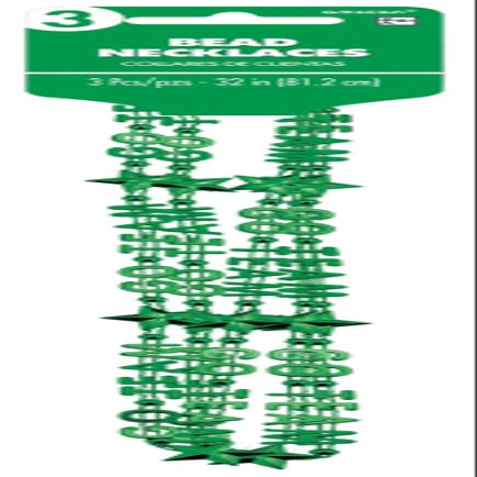 Amscan Go Team Necklaces, 32", Green