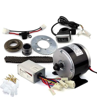 24V 250W Engine Kit for Child Karting Homemade Crazy Cart Power Kit High Speed Brushed DC Motor Use 25H Chain (24V Thumb kit)