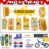 Finger Skateboard Skateparks ramp 8- in-1 kit Sets,Fingerboard ObstaclesDeck Ramps Mini Finger Skateboard Park kit, Finger Skateboards for Kids Birthday Toys etc view 3