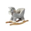 Rock My Baby Rocking Gray Horse with Chair, Plush Stuffed Rocking Pony with Realistic Sound, Baby Rocker Animal for Toddlers 1-3 Ride on,CPC Certified view 2