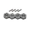 Hosim RC Car Aluminum Alloy Wheel Hub Hex Accessory Spare Parts 25-ZJ09 9125 9155 9156 RC Car (4 Pcs) view 1