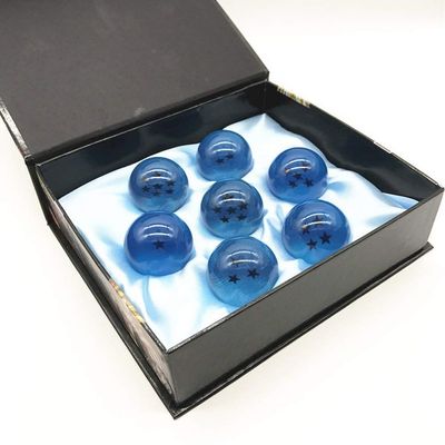 Boxtree Children Toy New Gift Box Set of 7pcs Ball Z 43mm/1.7" Stars Crystal Ball (Blue)