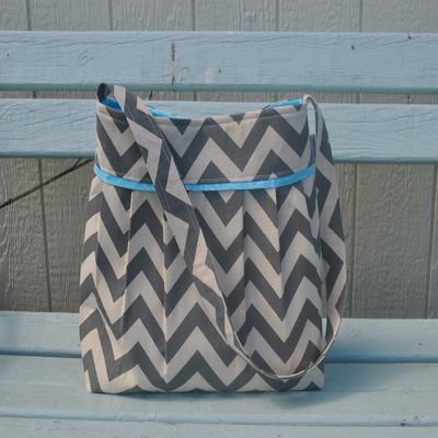 Large Chevron Diaper bag