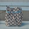 Large Chevron Diaper bag view 1