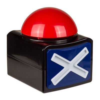 Out of the blue Plastic Buzzer, Multicoloured with Light and Sound Effects