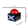 Out of the blue Plastic Buzzer, Multicoloured with Light and Sound Effects view 3