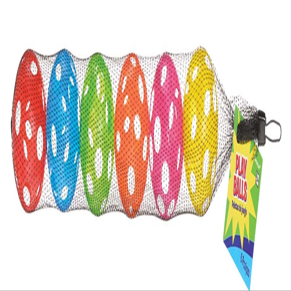 Amscan Plastic Baseballs Pack of 6, 2 5/8", Multicolor