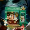 Rolife DIY Miniature House Kit Alice's Tea Store, Tiny House Kit for Adults to Build, Mini House Making Kit with Furniture, Halloween/Christmas Decorations/Gifts for Family Friends (Alice's Tea Store) view 4