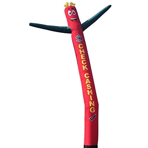 Check Cashing 20ft Tall Inflatable Tube Man Air Powered Dancing Puppet for Outdoors, Replacement Dancer Only