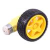 1/2 Set Smart Car Robot Plastic Tire Wheel With DC 3-6V Gear MotorDIY Good Toughness Smart Car Chassis Kit view 2