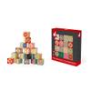 Janod Kubix 16 Wooden Alphabet and Numbers Blocks - Ages 2+ - J08078 view 4