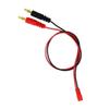 FLY RC 4mm 4.0mm Male Banana Plug Connector Charge Lead to JST 20awg Soft Silicon Charging Cable Wire 30cm 11.8inch Lipo Parts for RC Helicopter Quadcopter Lipo Battery Plug Charge (Pack of 2) view 2