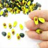 Dollhouse Miniatures Food Lot 10 Loose Half Avocado Fruit Supply Charms 14697 view 3