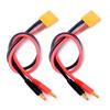 FLY RC 2 Pack XT90 Charging Cable XT90 to 4.0mm Banana Connector Adapter Charger Wire 30cm 11.8inch 12awg Lipo Battery Charge Lead for FPV RC Power Supply view 1