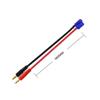 FLY RC 2pcs 4mm Male Banana Plug to EC2 Male Connector RC Balance Charge Lead Adapter 16AWG for Hubsan H501S X4 RC Quadcopter Lipo Battery view 2