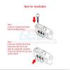 GPM For Traxxas TRX-4 Trail Defender Crawler Upgrade Parts Aluminum Adjustable Servo Horn (20-25mm) - 1 Set Black view 3