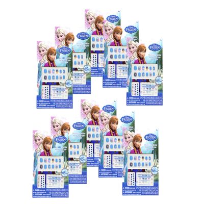 12 Pack, Disney Frozen Nails Stickers & Art- Party Favors / Goody Bag
