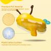 Free Swimming Baby Inflatable Baby Swim Float with Sun Canopy Size Improved Infant Pool Floaties Swimming Pool Toys for The Age of 3-36 Months(Yellow, Large) view 2