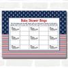 Nautical Baby Shower Games Bingo Cards view 1