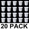 2 7/8 White Plastic Drop in Cup Holder Plastic Multipack Wholesale Bulk Listing Poker (20) view 2