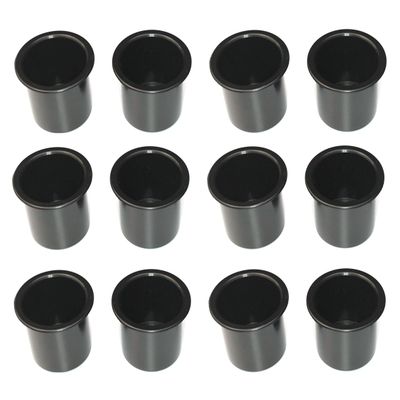 2 7/8 Black Plastic Drop in Cup Holder Plastic Multipack Wholesale Bulk Listing Poker (12)