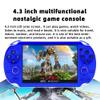 CZT Handheld Game Console 4.3 inch Double Joystick 8GB Build in 2200 Retro Game Video Game Console Arcade Multiple Emulator Mini Portable Player MP3/4 TV Out Gifts for Children/Men(Blue) view 2