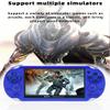 CZT Handheld Game Console 4.3 inch Double Joystick 8GB Build in 2200 Retro Game Video Game Console Arcade Multiple Emulator Mini Portable Player MP3/4 TV Out Gifts for Children/Men(Blue) view 3