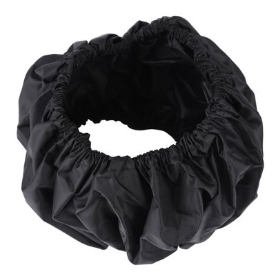 Fdit Oxford Cloth Fabric for Child Kid Baby Stroller Wheels Covers Black Tire Cover 4Pcs/Set (L)