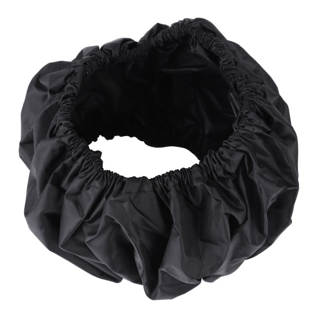Fdit Oxford Cloth Fabric for Child Kid Baby Stroller Wheels Covers Black Tire Cover 4Pcs/Set (L)