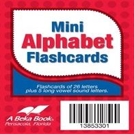 Mini Alphabet Flashcards - Abeka Kindergarten 1st and 2nd Grade 1, 2 Letter Recognition Reading Program Miniture Letter Cards