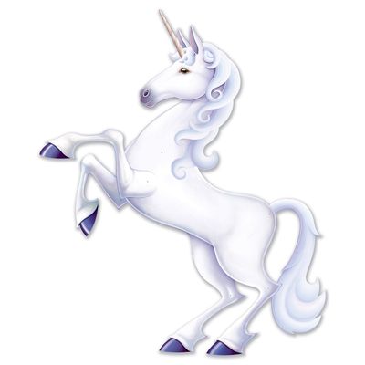 Beistle Club Pack Fantasy Jointed White Unicorn, Box Contains 12 Jointed Unicorns