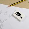 Azeeda 2 x 45mm 'Elephant & Calf Silhouette' Erasers/Rubbers (ER00017530) view 2