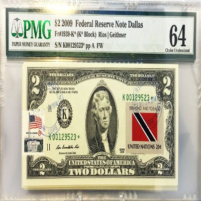 $2 Collectible Uncirculated Banknote