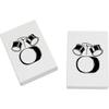 Azeeda 2 x 45mm 'Drum Kit' Erasers/Rubbers (ER00018240) view 1