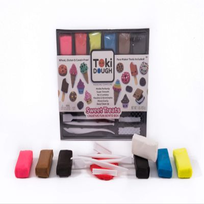 Relevant Play 74104 Putty with kneading Tools, Colourful