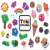 Relevant Play 74104 Putty with kneading Tools, Colourful view 2