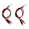 FLY RC 2packs Tamiya Charging Cable Connector to 4.0 4mm Banana Plug Balance Charge Cable 14awg 30cm 11.8in for RC Helicopter Quadcopter Lipo Battery view 1